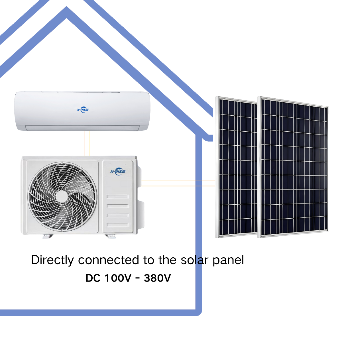 AC/DC 9000BTU Solar air conditioner