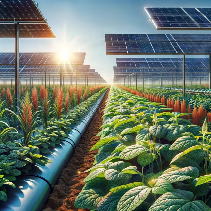 Solar drip irrigation solution for farm and plant